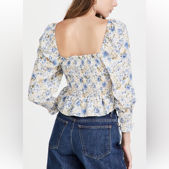 En Saison Floral Chiffon Top - Picture 2 of 5